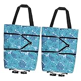 d'épicerie avec roue : sacs d'intérieur extérieurs parfaits pour le shopping, les , le camping, la randonnée, les voyages, le pique- et vos besoins.