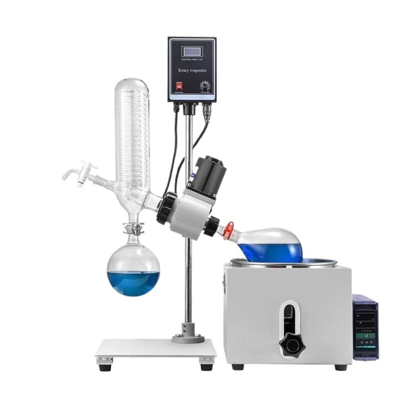 2L Rotationsverdampfer Rotavapor Laborausrüstung RE201D Geeignet For Industrielle Produktion/Erdölindustrie/Lebensmittellandwirtschaft Stabile Rotation FöRdert Die Verdunstung(1L)