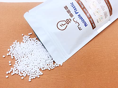 Fun See White Moldable Plastic Clay| Thermoplastic Beads| Modeling Compound For Diy Crafts, Sculpting, Cosplay Accessories | Repair | Good Creating Teaching Kits For Adults Or Kids #TOP5