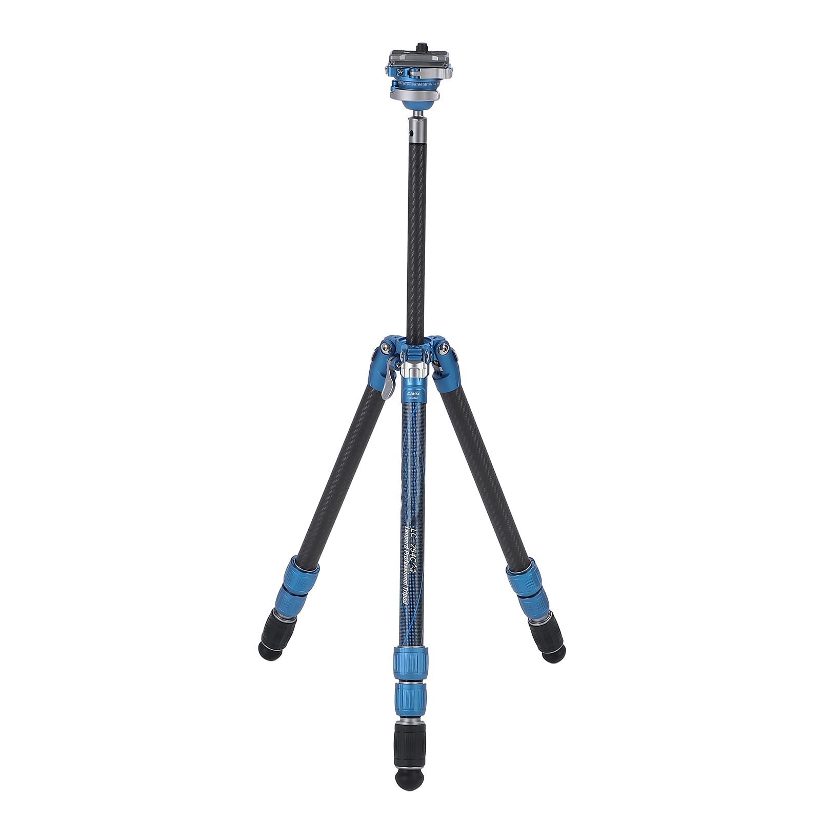 Treppiede in Fibra di Carbonio per Fotocamera Altezza Regolabile