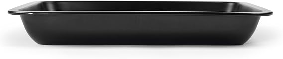 Russell Hobbs Everyday 3 Piece Roaster Set - Stackable Roasting Tray, Non-Stick ILAG, Carbon Steel, Made in the UK, Dishwasher Safe, Black