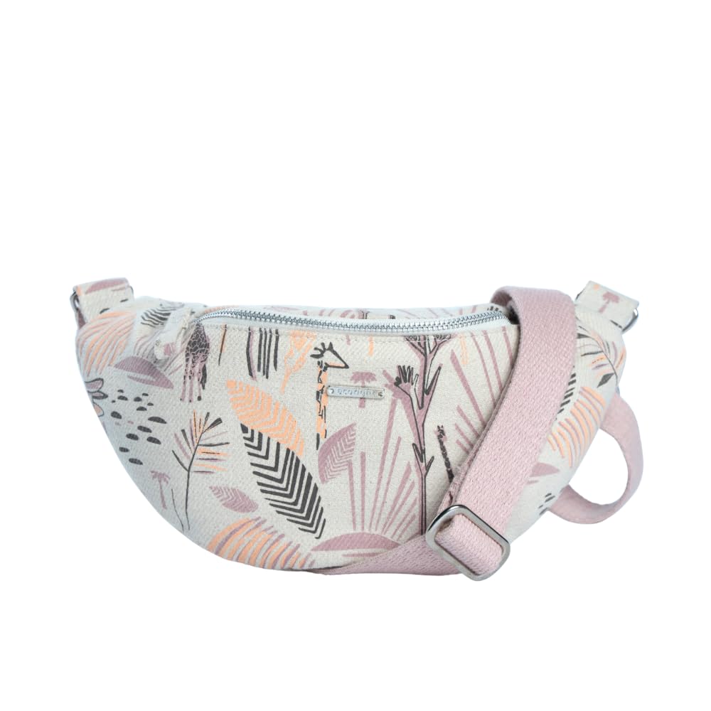 Ecoright Fanny Pack for Women, Canvas Bumbags for Men & Women, Waist Bag for Hiking, Running, Sports, Travel Essentials