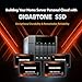 Gigastone 【NAS Only】 Home Server SSD 4TB NAS SSD Drive Cache 24/7 Durable High Endurance Personal Cloud Data Sync Network Attached Storage RAID 3D NAND 2.5