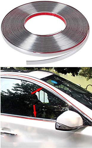 Image of SARTE 10 mm Side Window Chrome Beading Roll for All Cars Universal (5 Meter Approx)