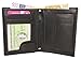 Produktbild Leder Geldbörse Geldbeutel Kombibörse Brieftasche Hoch Damen Herren schwarz D5600