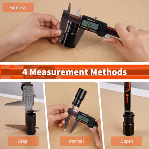 image for Digital Caliper 12 Inch,HARDELL Caliper Measuring Tool with Large LCD 