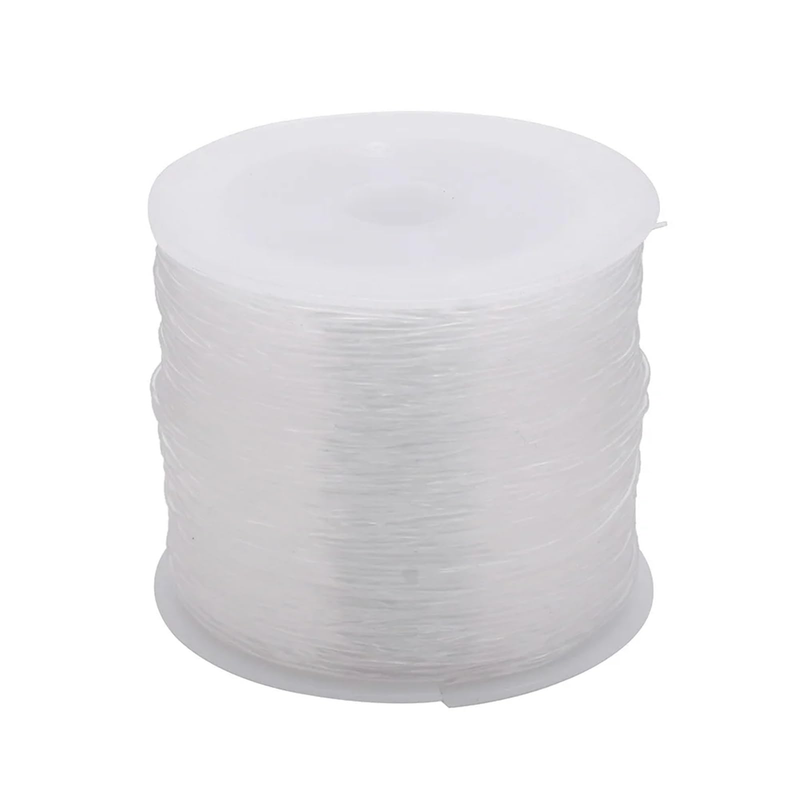 Elastyczny sznurek do bransoletek 0,8mm Crystal Tec mocny rozciągliwy z koralików nić jubilerska naszyjników i glinianych 10 rolek(White)