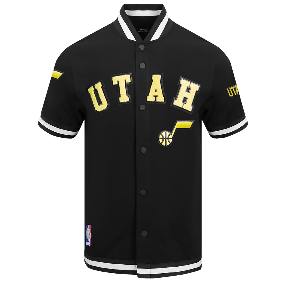 Pro Standard Men's NBA Utah Jazz Classic Chenille Button Down Black