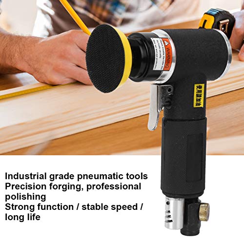 Pneumatic Grinding Machine, 2"/3" Air Round Polisher Pneumatic Hand Sanding Tool with Double Rotary Grinding Method - Image 2