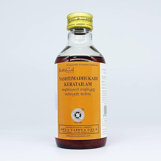 Yashtimadhukadi Kera Tailam 200ML Pack Of 2 Of Arya Vaidya
