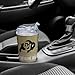 Rico Industries NCAA Colorado Buffaloes Standard 24oz Personalized Tumbler W/Hinged Lid - Team Colored Travel Tumbler - Keeps Drinks Cold or Hot