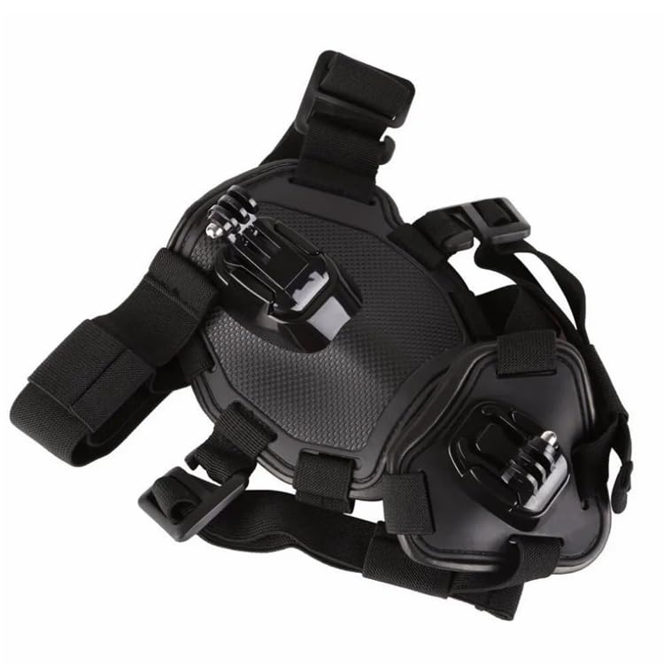Image of REFLEX CAMERA Dog Harness Mount Compatible with Go Pro, D J I, | Pet Vest Belt Camera Chest & Back Strap for Action Video | Adjustable, Weather-Resistant, Padded for Comfort (7-54kg / 15-120lbs)