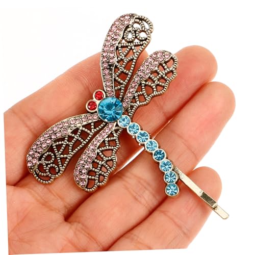 Rhinestone Dragonfly Hair Clip Crystal Barrette Hairpin for Women Animal Hair Accessory for Women and Girls - Image 4