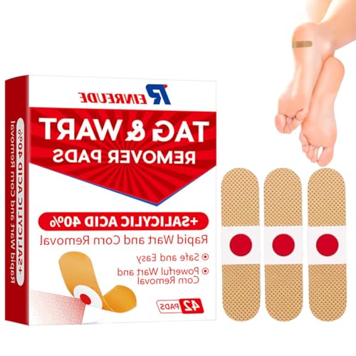 QOCUILC 42 Piezas para Eliminar Parches para Callos en los Pies, Eliminador, Eliminación Rápida,Segura y Fácil de Verrugas y Callos,Alivio Eficaz del Dolor