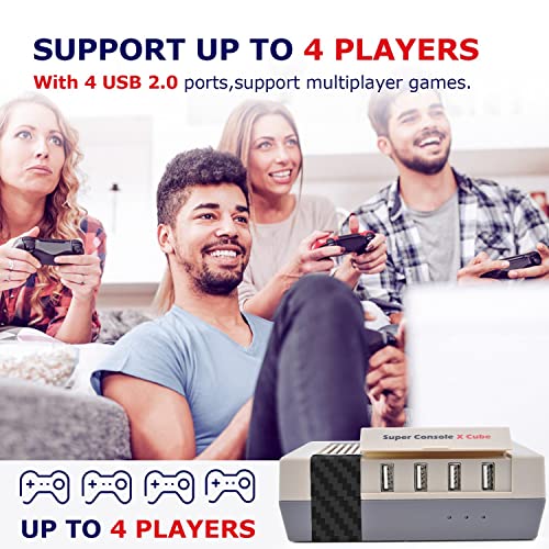 Kinhank 117000+ Retro Game Console,Super Console X Cube Mini Classic Video Games, Gaming Systems for