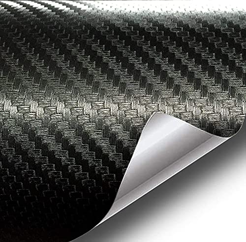 Image of VViViD XPO Dry Deep Black 3D Carbon Fiber Vinyl Wrap Roll with Air Release Technology (2.5ft x 5ft)