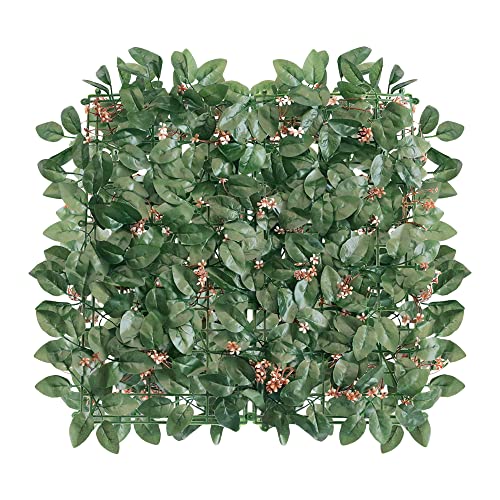 Goasis Lawn Artificial Hedge Fence Panels Topiary Hedge Boxwood Plant Privacy Screen Outdoor Indoor Use Garden Fence Backyard Home Decor Greenery Walls, 2 Rolls