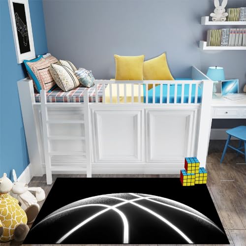 Tapete de Baloncesto para Dormitorio Infantil 2'6"×4' miniatura 5