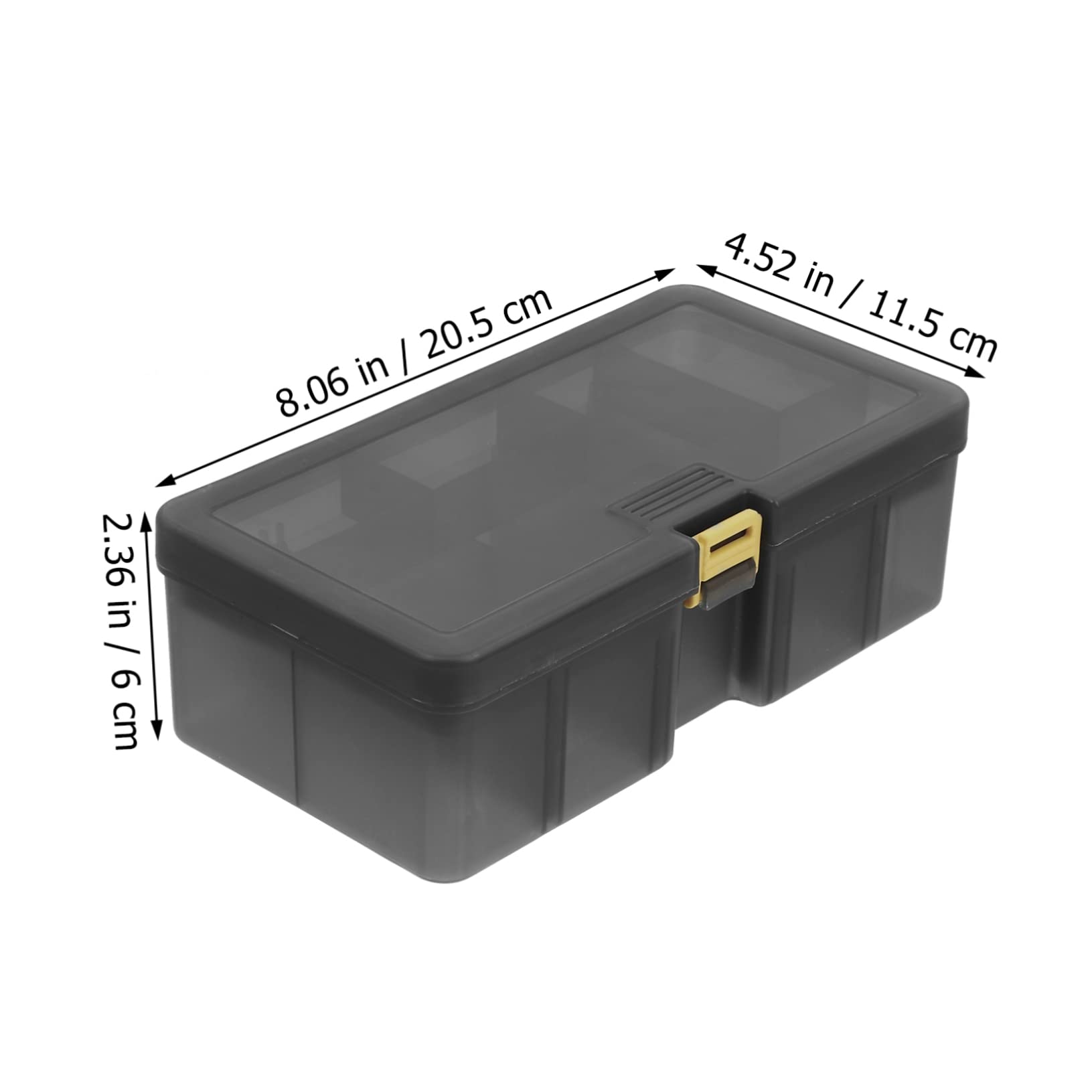 ifundom 1Pc Double Layer Fishing Box with Removable Compartments Versatile Fishing Storage Case for Organizing Hooks Baits and Accessories Lightweight and Portable Fishing Tackle