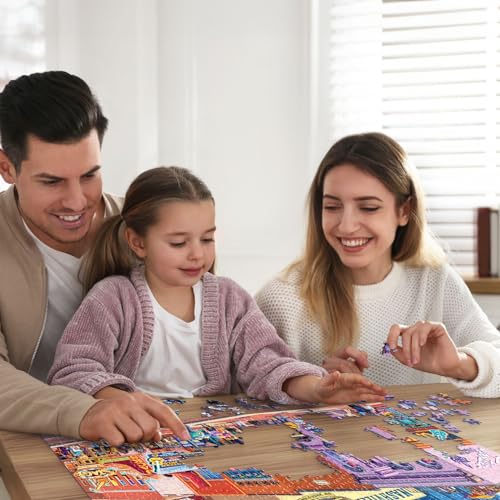 Rompecabezas Boardwalk Puzzle Company Nashville Music City, 500 piezas, arte exclusivo de James Poai, piezas encajables de precisión, para adultos miniatura 5