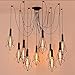 Produktbild Wandlampe Chic Industriependelleuchten antiker Leuchter Weinlese Edison Lampenschirm Retro 6-Head 10-Head Ajustable DIY Decken Spinnen-Licht-E27 for Dining Hall Schlafzimmer Hotel Pendelleuchte, Größe