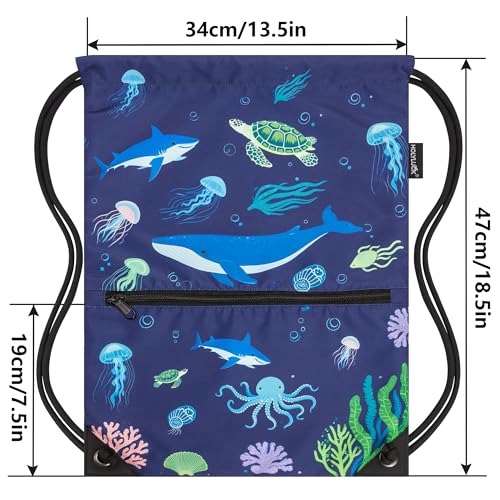 Image of HOLYLUCK Drawstring Backpack Bag Sport Gym Sackpack