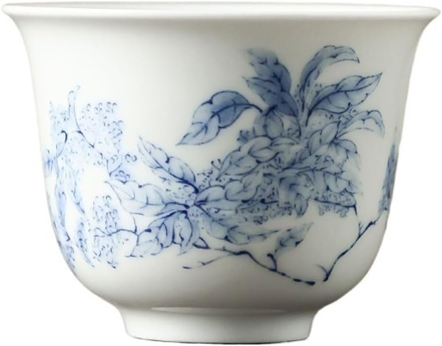 GSOUL Kungfu Tea cup White Porcelain Teacup Chinese Style Home Entertaining Tea Cup Personal Host Retro Creative Set Small Tea Cups