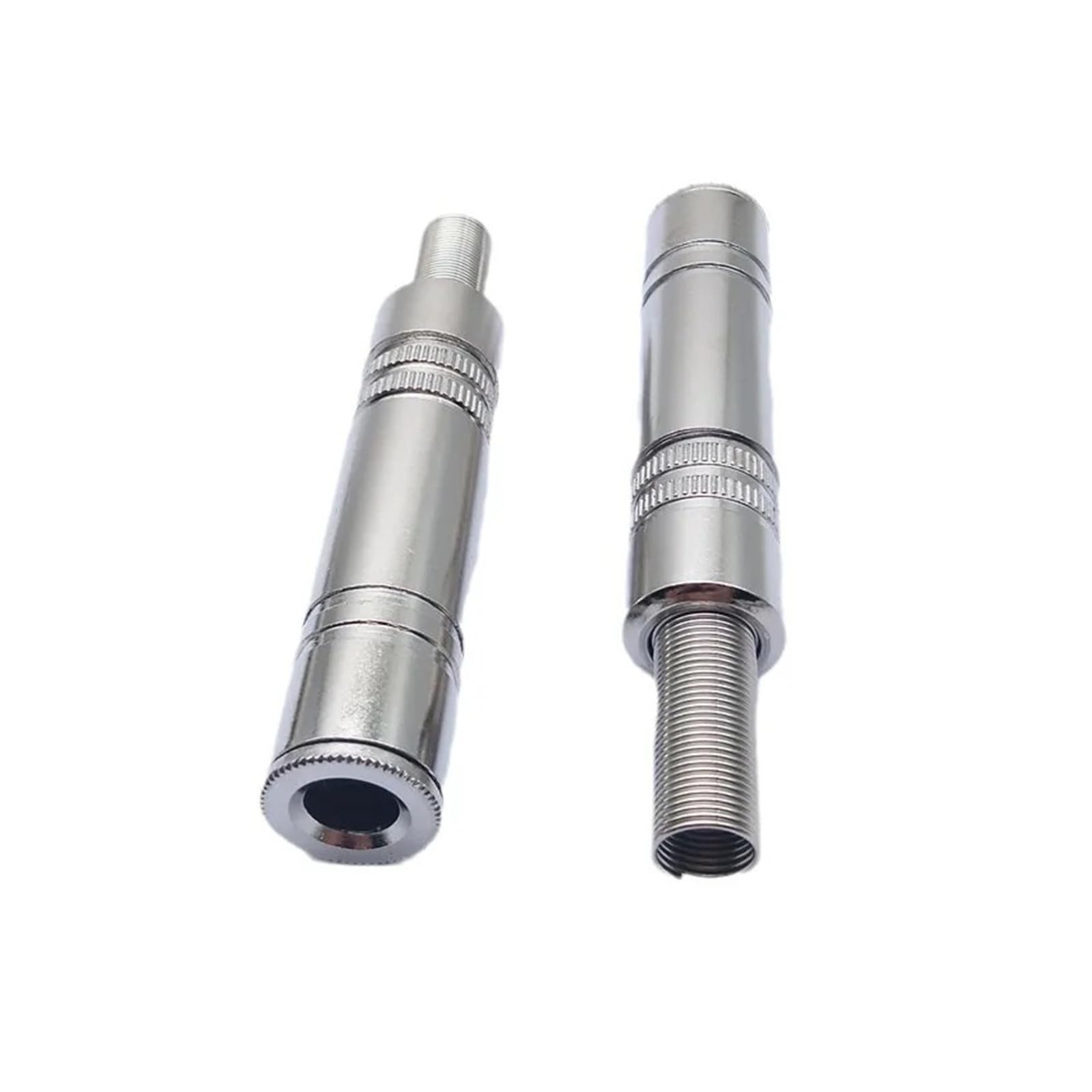 6,35 mm 1/4" Mono Jack złącze męskie i żeńskie, 2-biegunowe metalowe gniazdo TS Plug Socket for Guitar Amplifier Mixer Speaker DIY Cable (męski i żeński)