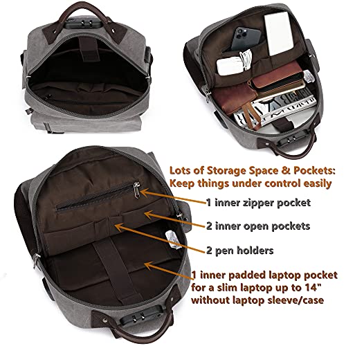 Leaper Canvas Messenger Bag Anti-Theft Crossbody Bags Sling Bag With Usb Black, Xl #TOP4