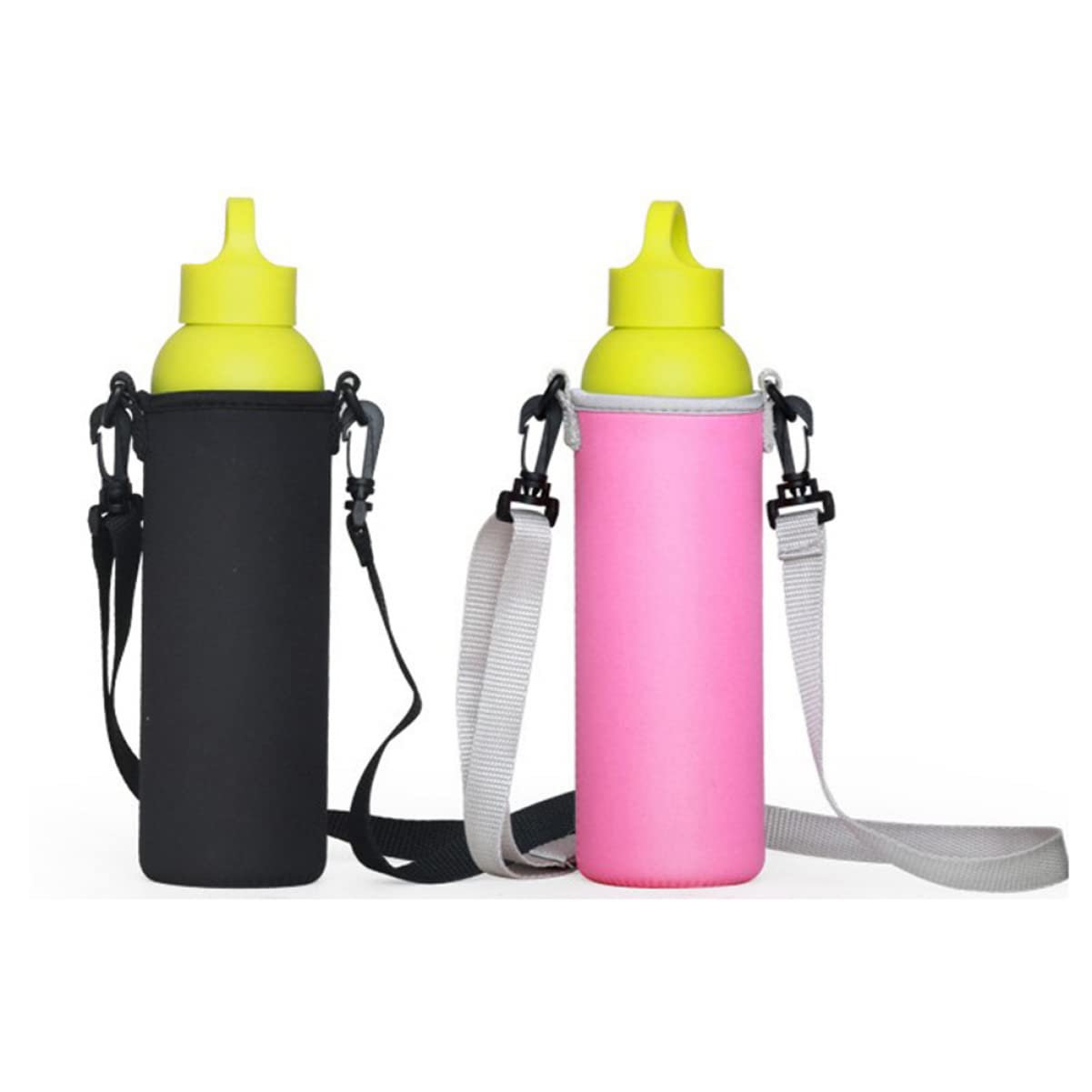 YARNOW Portabicchieri Posteriore Custodia Borraccia Idro Chiaro Aria Coperchio Potabile Termico Riempibile Sacchetto della Tazza Copri Bottiglia d'Acqua Black