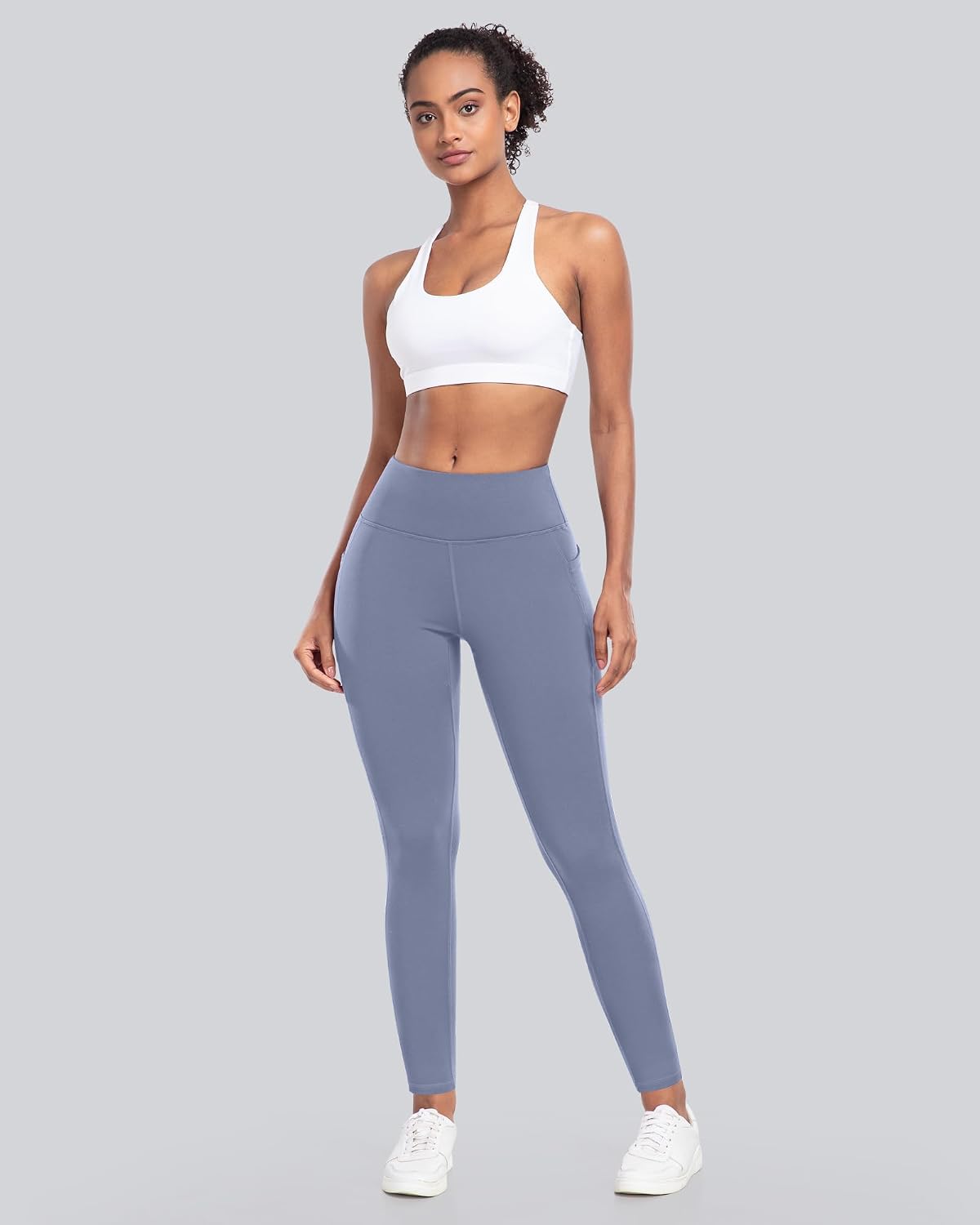 CHRLEISURE Fleece Lined Leggings Women with Pockets - Winter Warm Thermal Thick Tights High Waisted Yoga Pants