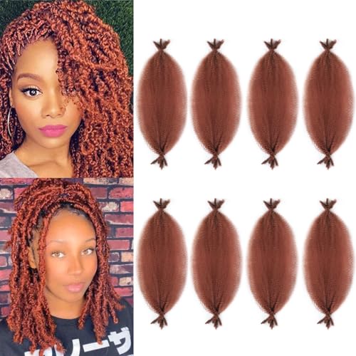 18 Inch Spring Twist Hair Pre Fluffed Afro Twist Hair