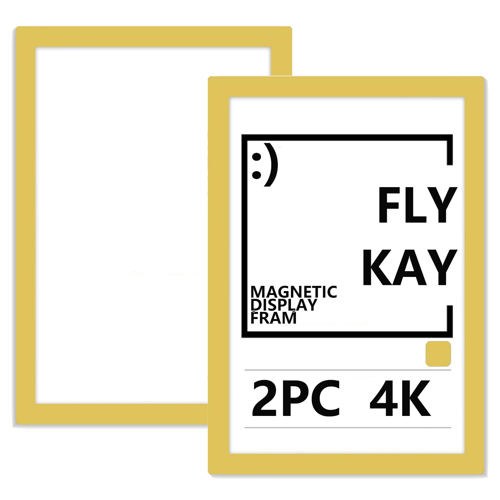 2PCS 4K Magnetic Photo Frames, Self Adhesive Magnetic Picture Diamond Painting Art Display Frame, Waterproof Clear Sign Holders for Notices, Certificate, Poster, Ads, Documents — image 1