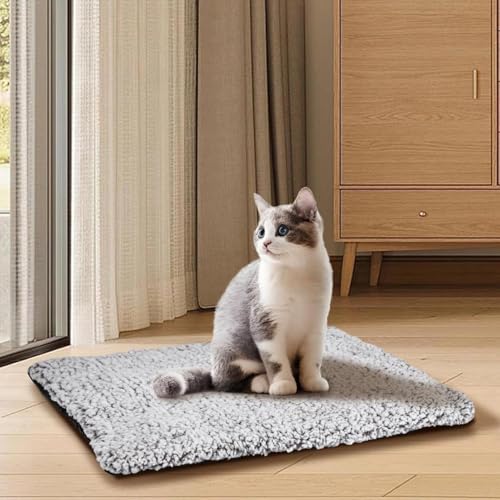 Cama de gato com aquecimento automático, almofada para animais de estimação com aquecimento automáti