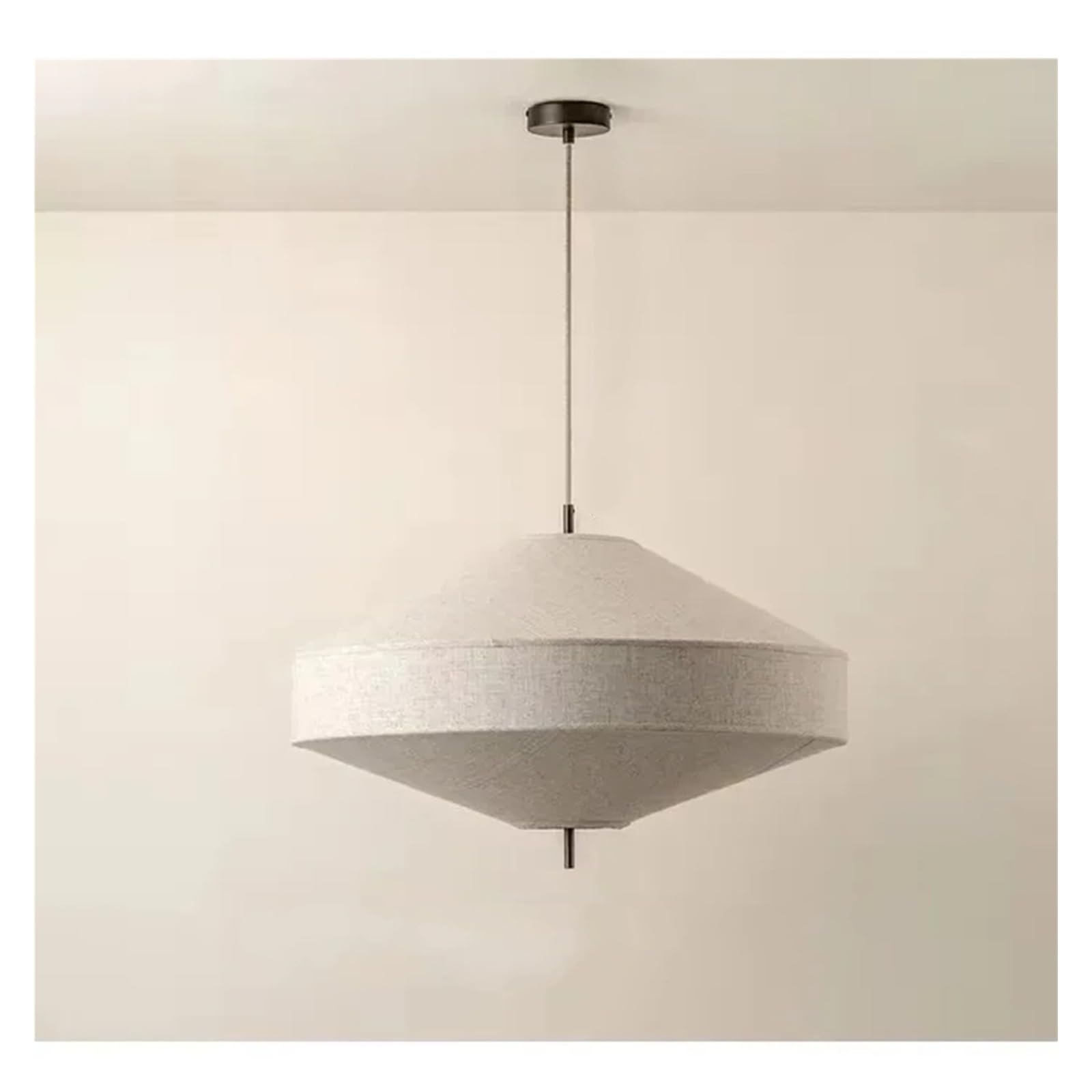 MESOVFCA Fabric Chandelier Tiered Drum Pendant Light for Bedroom Restaurant Living Room Retro Lantern Pendant Lamp,Suitable for Restaurants
