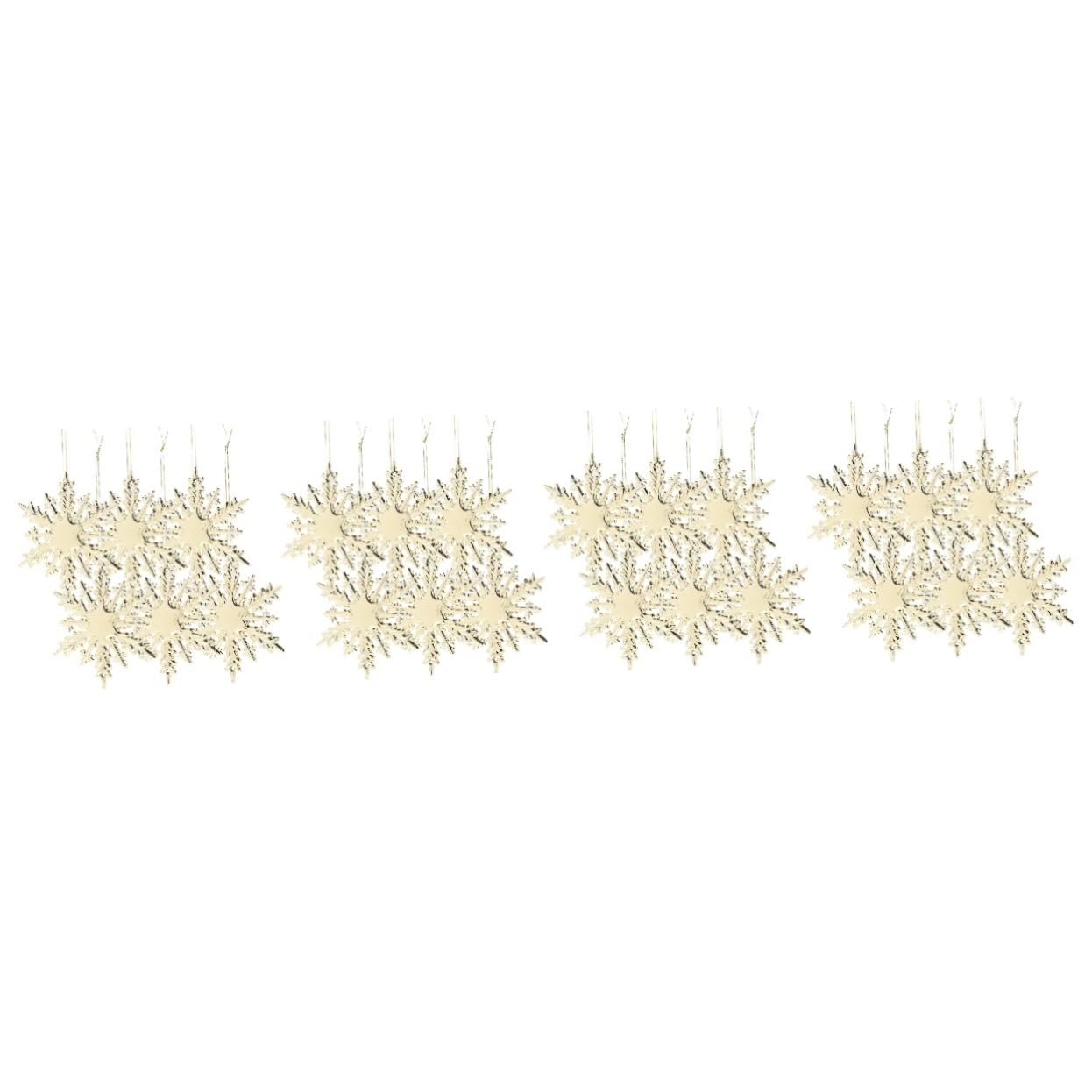 Stück Weihnachts Schneeflocken Anhänger Weihnachtsbaum Anhänger Schneeflocken Weihnachtsbaumschmuck Weihnachtsdekoration Christbaumschmuck Fensterhänger