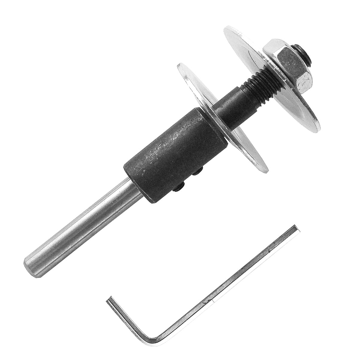 Muiltvoe 8mm Motor Arbor Adapter Bench Grinder Extension Shaft Arbor Extender for Polisher Sander Polishing Grinding Buffing Wheel Rotary