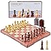 KIDAMI Folding Magnetic Travel Chess Set, Lightweight, with Portable Cute Storage Bags for Easy Carry, 12.4 x 10.6 x 0.8 Inch