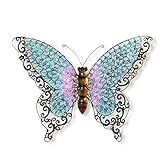 Wandfigur Schmetterling in rot oder blau aufwendig gestaltet