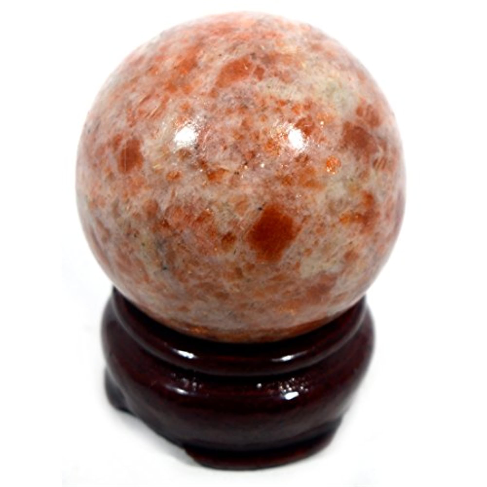 Sunstone Quartz Ball Metaphysical Healing Crystal Sphere