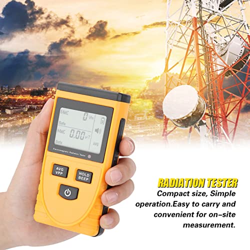 Image of Electromagnetic Radiation Detector, Digital Electromagnetic Field Radiation Tester Hand-held Digital LCD EMF Detector for Detecting Electric and Magnetic Field Radiation