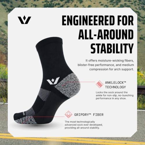 Image of Swiftwick Flite XT Five Athletic Compression Crew Socks for Men & Women