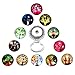 MJARTORIA Interchangeable Tree of Life Snap Buttons Centerpiece Eye Glass Holding Magnetic Brooch