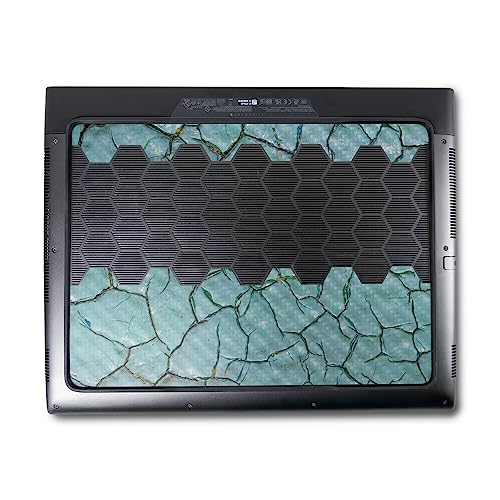 Image of MightySkins Carbon Fiber Skin Compatible With Alienware M18 R1 (2023) Full Wrap Kit - Chipped Paint | Protective, Durable Textured Carbon Fiber Finish | Easy To Apply & Change Styles | Made in the USA