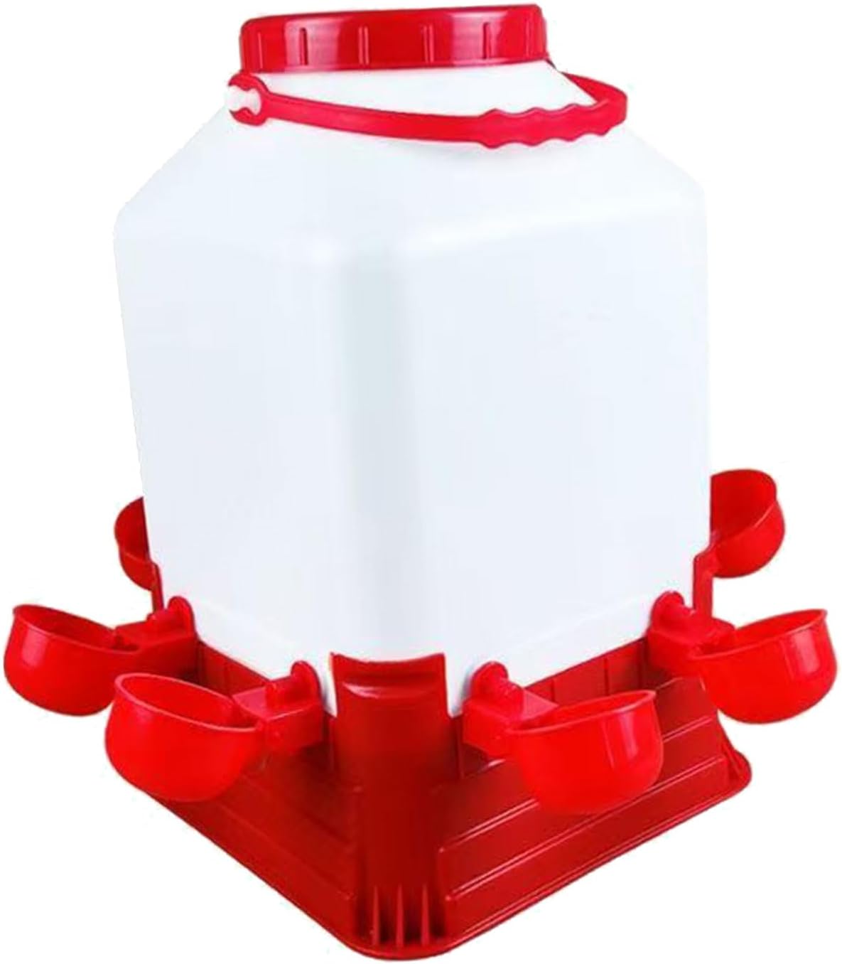 Chicken Feeder Waterer 10L Water Dispenser Feeding with Antispill Design for Poultry Coops Watering Use SpillProof Ducks Equipment