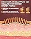 Neues Design Faszienrolle Holz Massagegerät, Faszienstab Roller Wood, Massageroller Mit Griff, Massage Holz Anti Cellulite Massagegerät, für Maderotherapie und Lymphdrainage 42.2cm 350g Buche