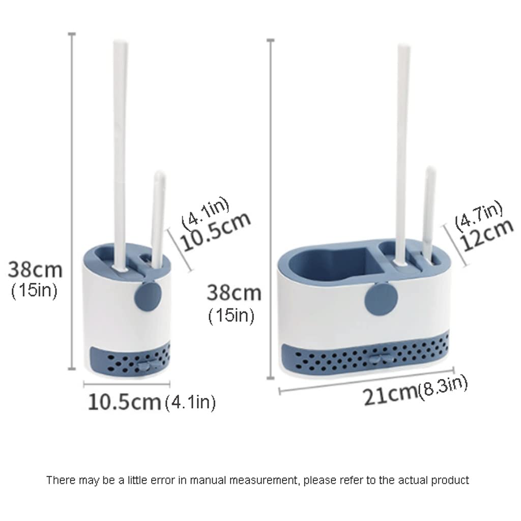 Conveniente Set di Spazzola e Supporto for Toilette in Silicone, Spazzola for Tazza da Toilette, Lavagna for la Pulizia Spazzola con setole in Silicone e TPR. Setola Morbida Uso Domestico