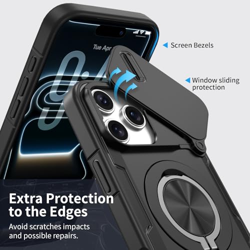 Coque iPhone 17 Pro Max LEMAXELERS avec protège-caméra coulissant - 4