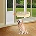 FAMIGRO Cat Door for Sliding Glass Door, Patio Pet Door Insert for Sliding Door, Height Adjustable from 44