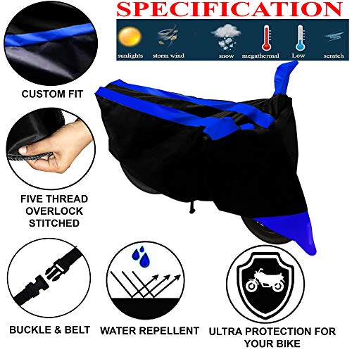 Image of Kandid - BBC BKBL T2 S 086 Water Resistant Bike Cover Honda Dio (Blue and Black)